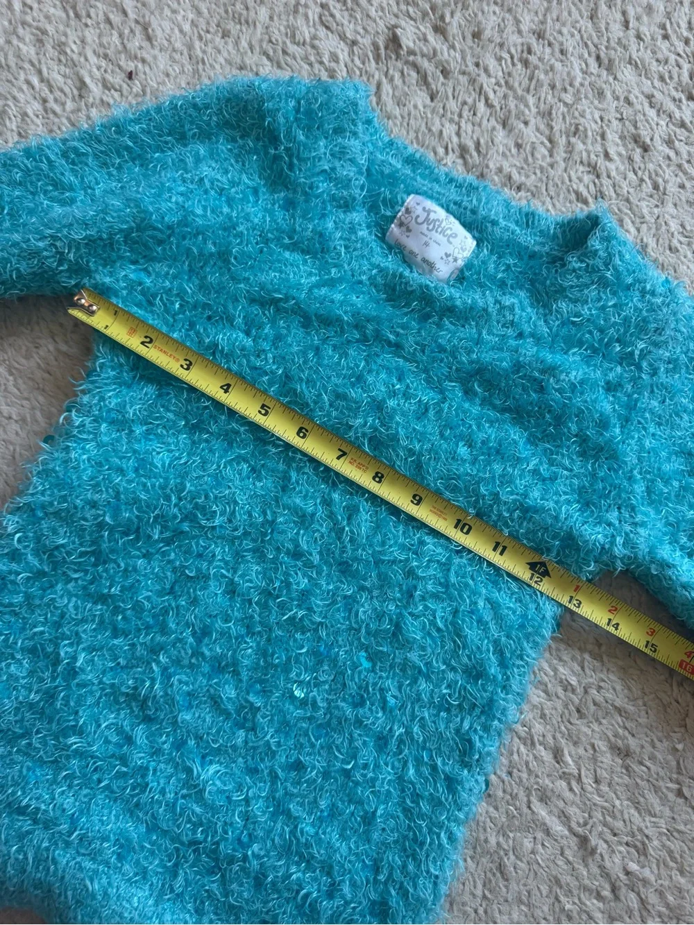 Y2K justice sequin sweater